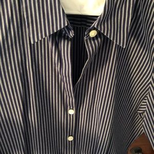 Old Navy pin striped button down blouse